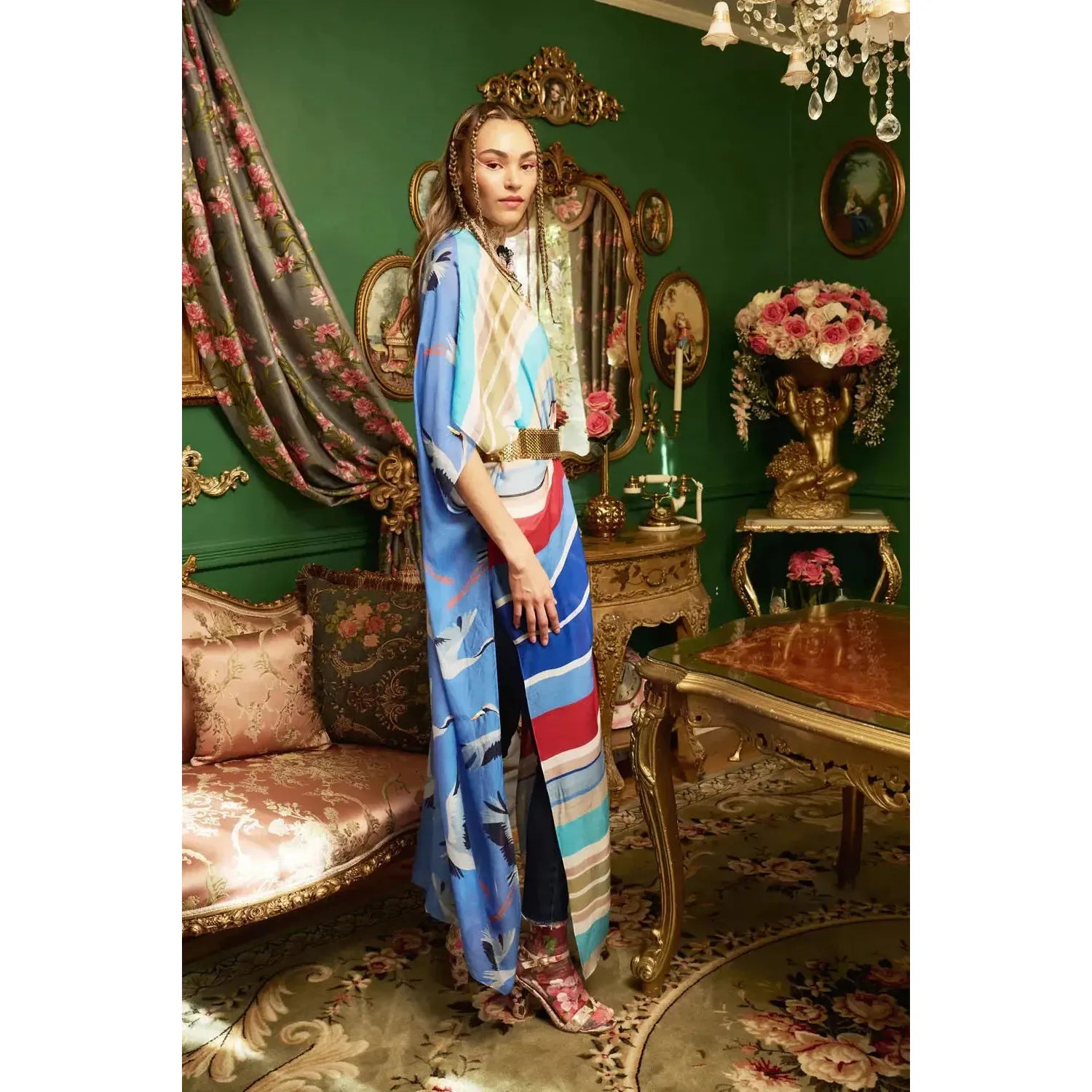 Blue Cranes Kimono-Womens-Eclectic-Boutique-Clothing-for-Women-Online-Hippie-Clothes-Shop