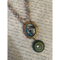 Blue Mermaid Necklace-Womens-Eclectic-Boutique-Clothing-for-Women-Online-Hippie-Clothes-Shop
