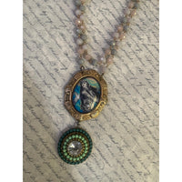 Blue Mermaid Necklace-Womens-Eclectic-Boutique-Clothing-for-Women-Online-Hippie-Clothes-Shop
