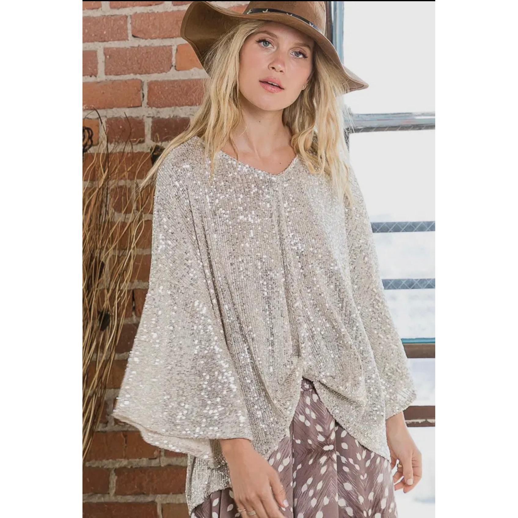 Champagne Taste Sequin Top-Womens-Eclectic-Boutique-Clothing-for-Women-Online-Hippie-Clothes-Shop