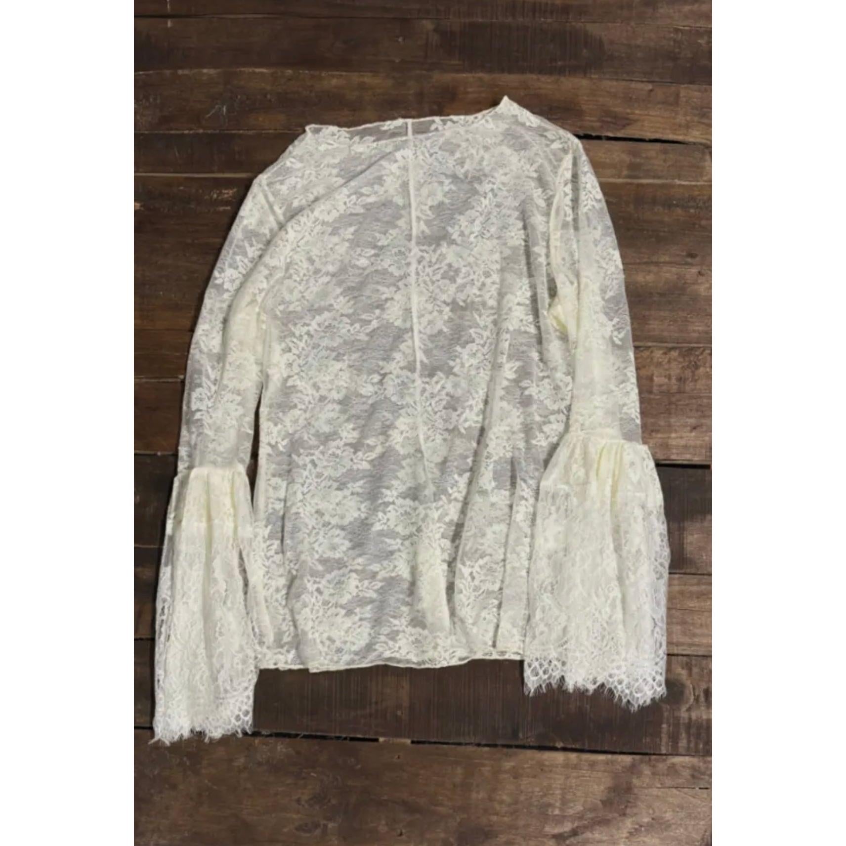 Cream Lace Bell Sleeve Top-Womens-Eclectic-Boutique-Clothing-for-Women-Online-Hippie-Clothes-Shop