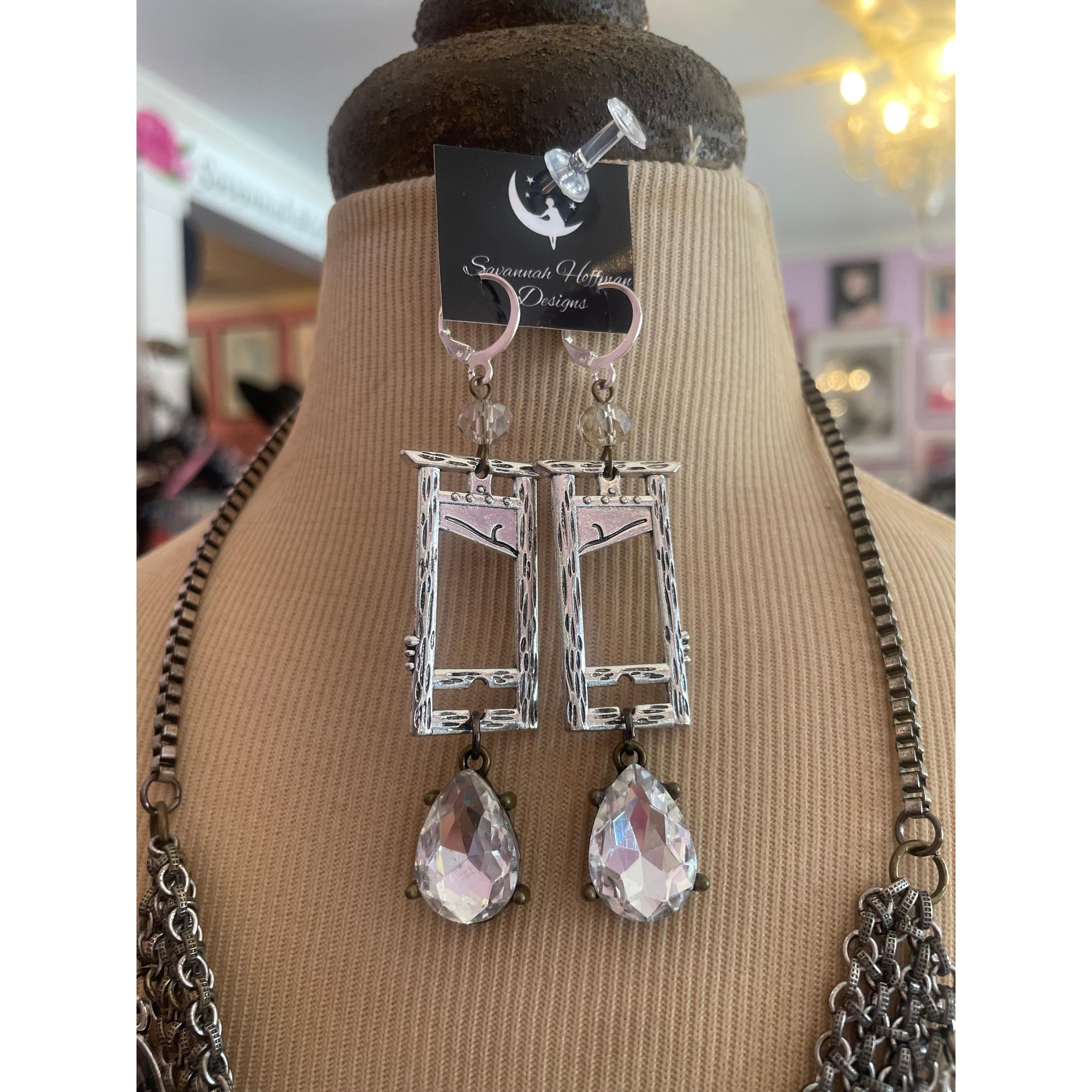 Guillotine Earrings-Womens-Eclectic-Boutique-Clothing-for-Women-Online-Hippie-Clothes-Shop