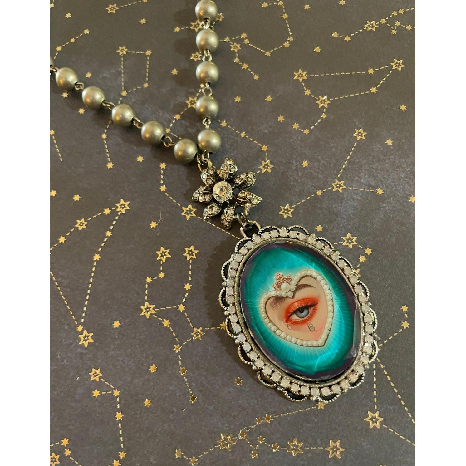 Heart of Glass Necklace-Womens-Eclectic-Boutique-Clothing-for-Women-Online-Hippie-Clothes-Shop