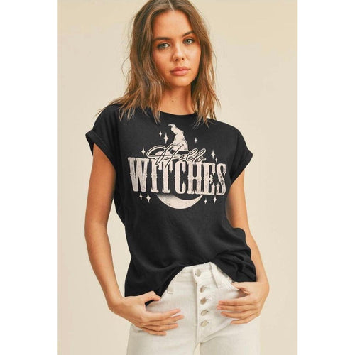 Hello Witches Tee-Womens-Eclectic-Boutique-Clothing-for-Women-Online-Hippie-Clothes-Shop