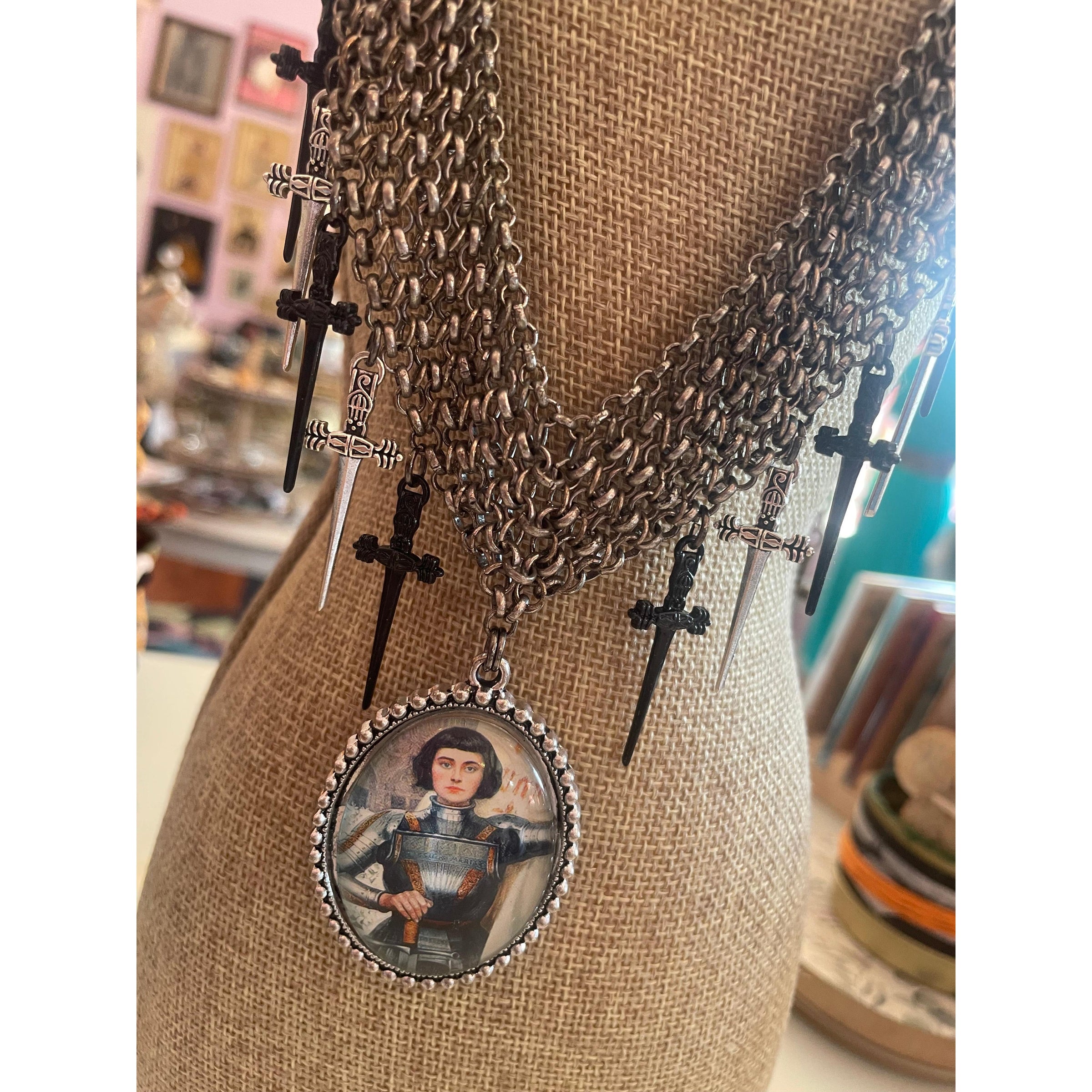 Joan of Arc Necklace-Womens-Eclectic-Boutique-Clothing-for-Women-Online-Hippie-Clothes-Shop