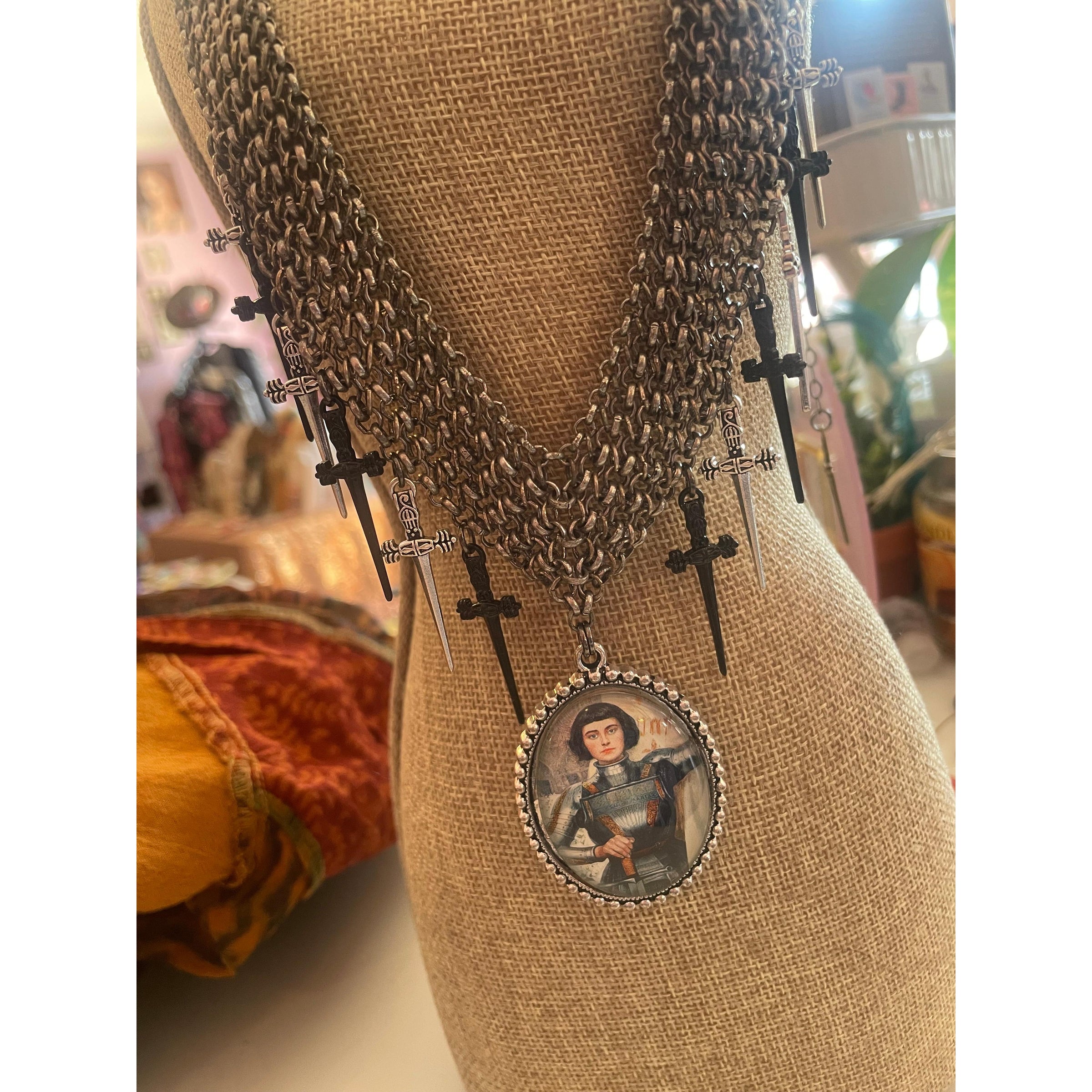 Joan of Arc Necklace-Womens-Eclectic-Boutique-Clothing-for-Women-Online-Hippie-Clothes-Shop