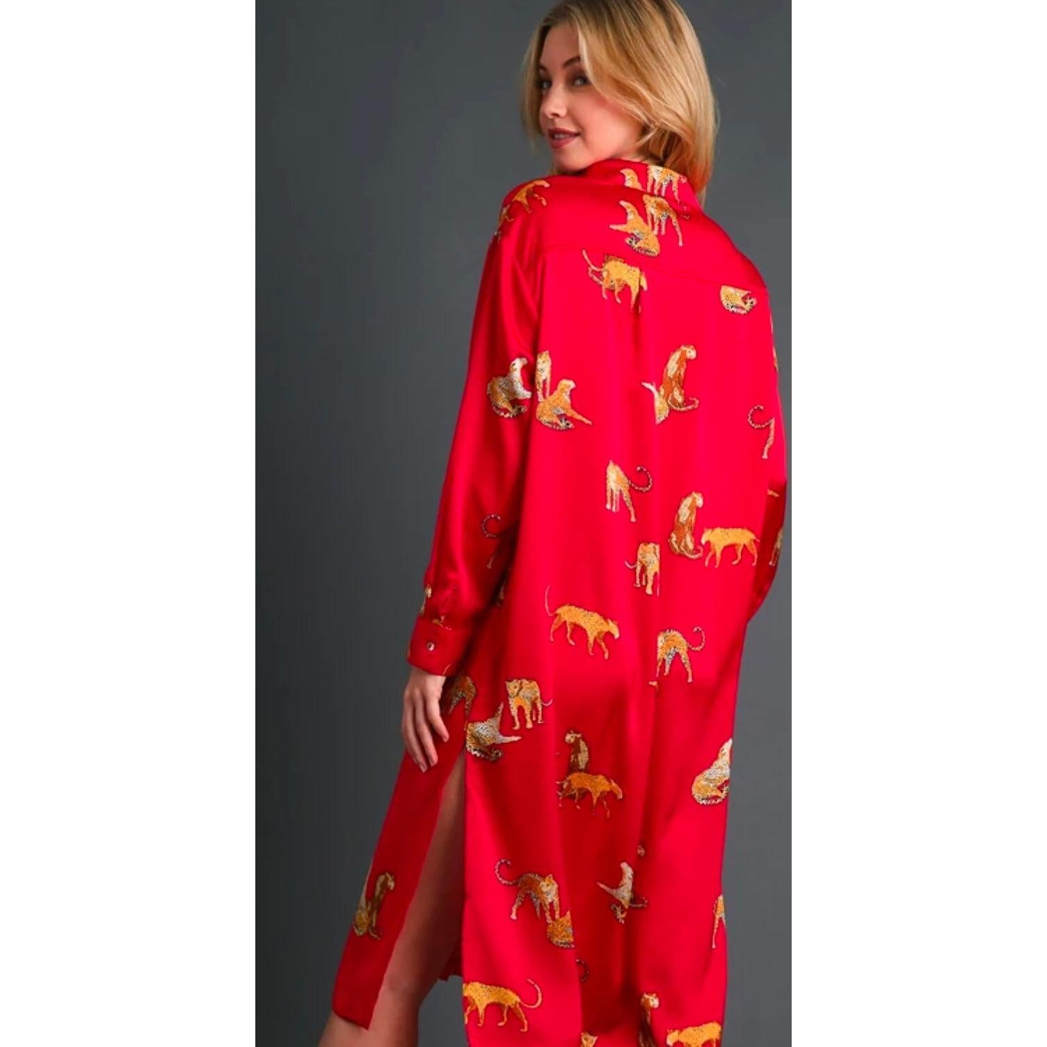 Jungle Red Dress-Womens-Eclectic-Boutique-Clothing-for-Women-Online-Hippie-Clothes-Shop