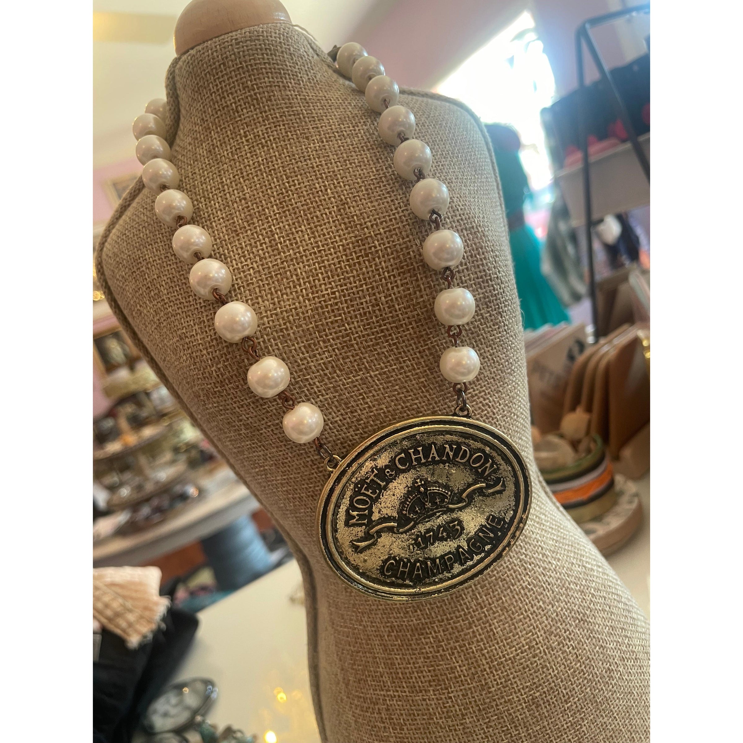 Moet Chandon Necklace-Womens-Eclectic-Boutique-Clothing-for-Women-Online-Hippie-Clothes-Shop