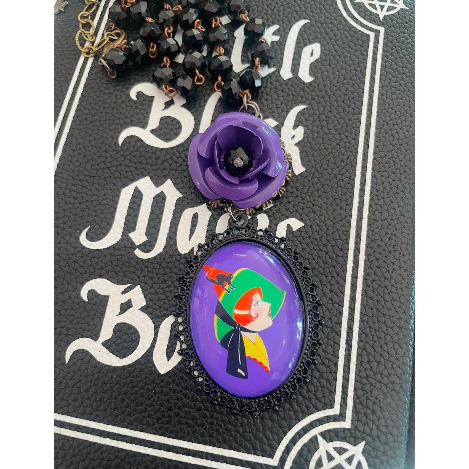 Purple Witch Necklace-Womens-Eclectic-Boutique-Clothing-for-Women-Online-Hippie-Clothes-Shop