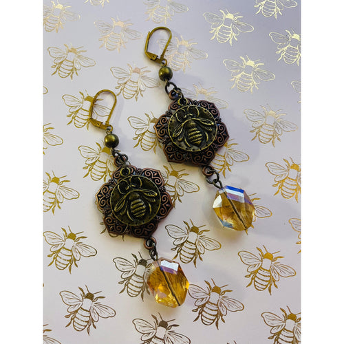 Bees Knees Earrings-Womens-Eclectic-Boutique-Clothing-for-Women-Online-Hippie-Clothes-Shop