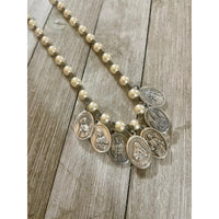 7 Religious Medals Necklace-Womens-Eclectic-Boutique-Clothing-for-Women-Online-Hippie-Clothes-Shop