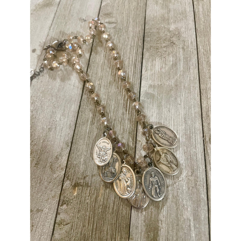 7 Religious Medals Necklace-Womens-Eclectic-Boutique-Clothing-for-Women-Online-Hippie-Clothes-Shop