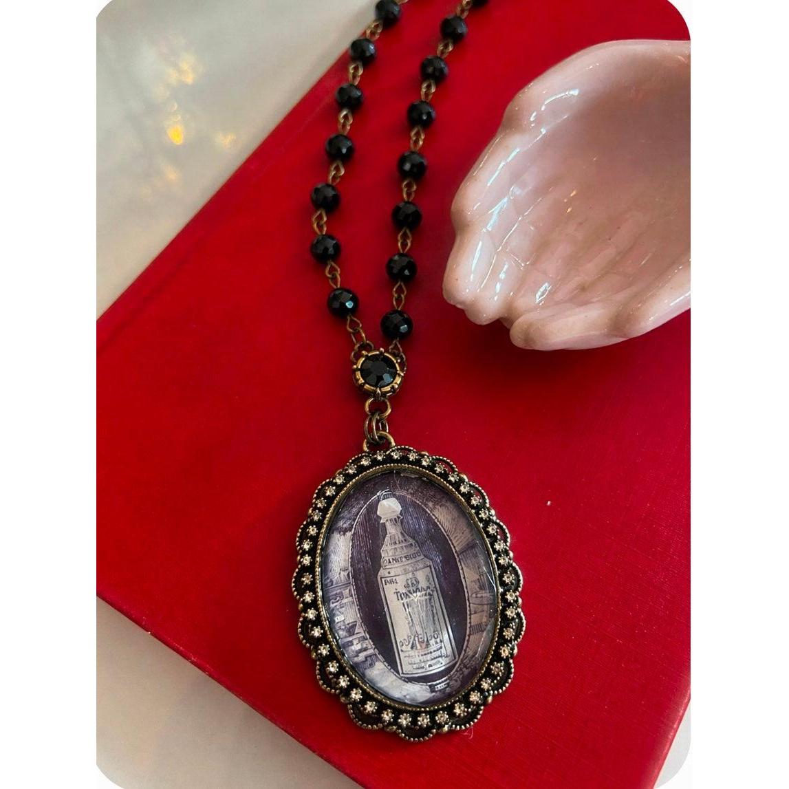 Aqua Tofana Pendant Necklace-Womens-Eclectic-Boutique-Clothing-for-Women-Online-Hippie-Clothes-Shop