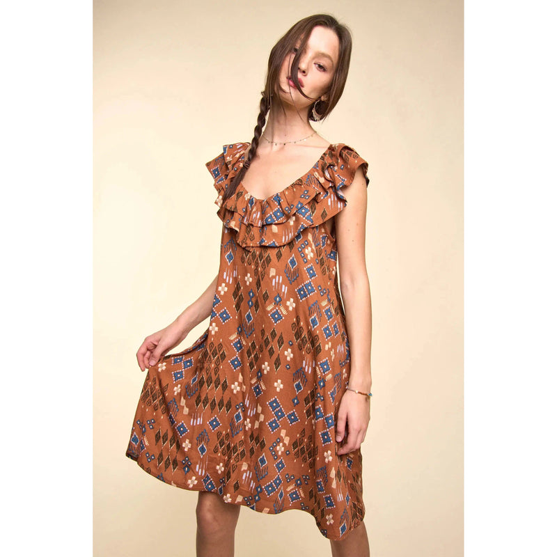 Aztec Summer Dress-Womens-Eclectic-Boutique-Clothing-for-Women-Online-Hippie-Clothes-Shop