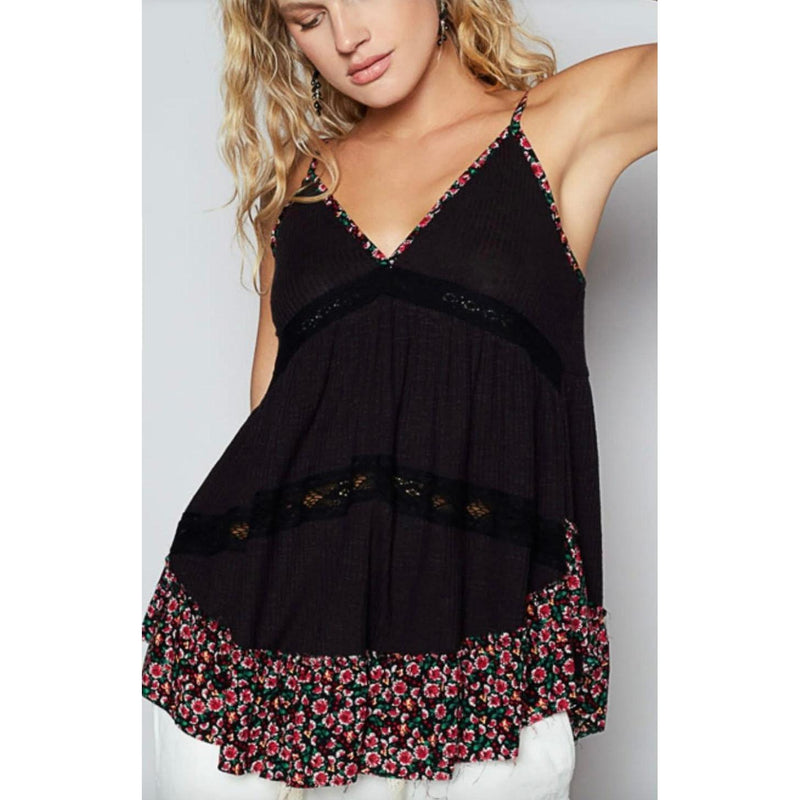 Black Garden Tank Top-Womens-Eclectic-Boutique-Clothing-for-Women-Online-Hippie-Clothes-Shop