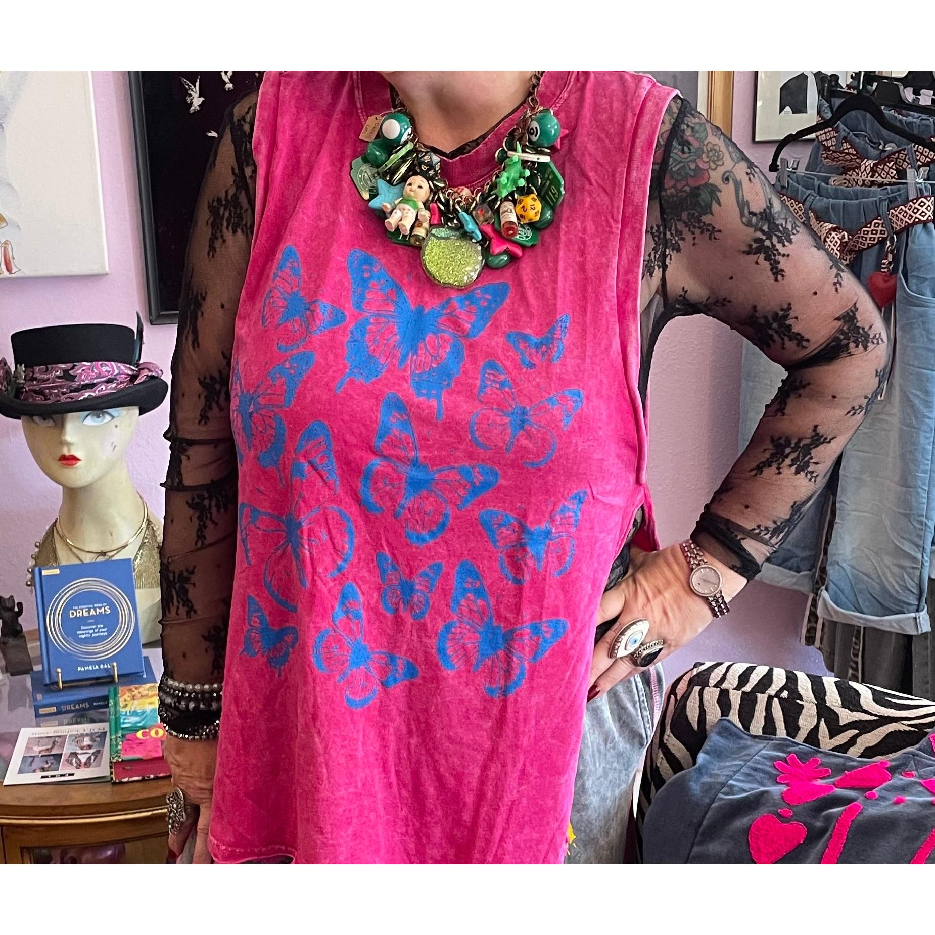 Butterfly Delight Tank-Womens-Eclectic-Boutique-Clothing-for-Women-Online-Hippie-Clothes-Shop
