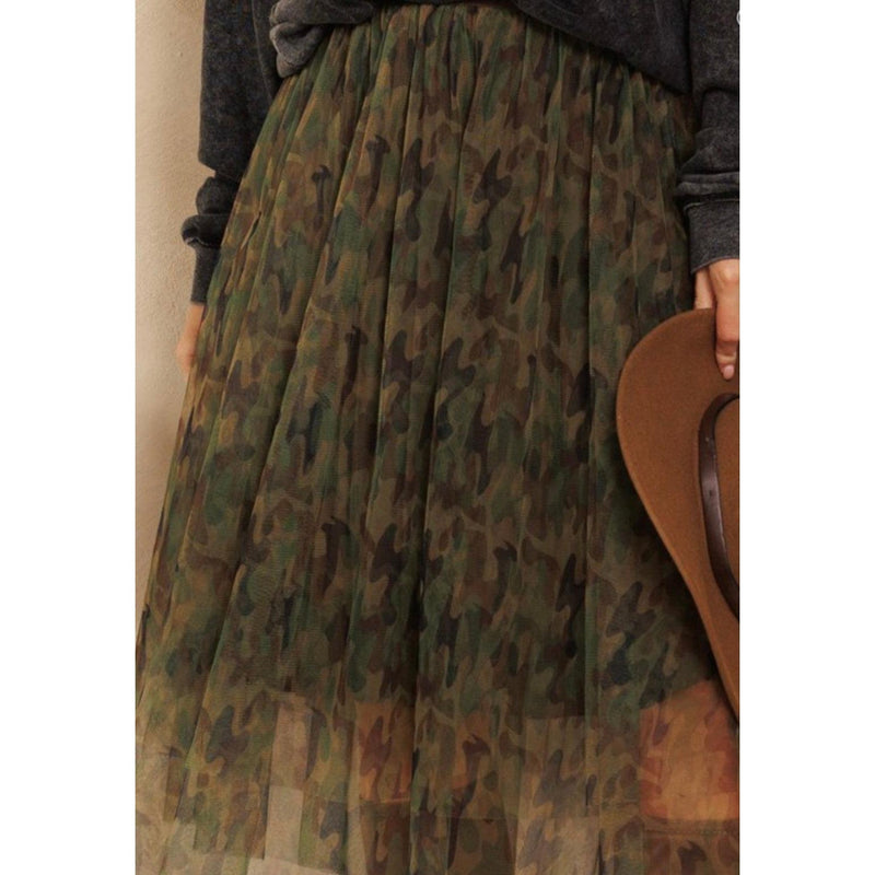 Camo Tulle Skirt-Womens-Eclectic-Boutique-Clothing-for-Women-Online-Hippie-Clothes-Shop