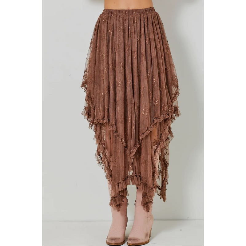 Cocoa Lace Skirt-Womens-Eclectic-Boutique-Clothing-for-Women-Online-Hippie-Clothes-Shop