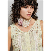Cream & Pink Rose Adornment-Womens-Eclectic-Boutique-Clothing-for-Women-Online-Hippie-Clothes-Shop