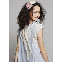 Cream & Pink Rose Adornment-Womens-Eclectic-Boutique-Clothing-for-Women-Online-Hippie-Clothes-Shop
