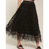 Ballerina Black Tulle Skirt-Womens-Eclectic-Boutique-Clothing-for-Women-Online-Hippie-Clothes-Shop