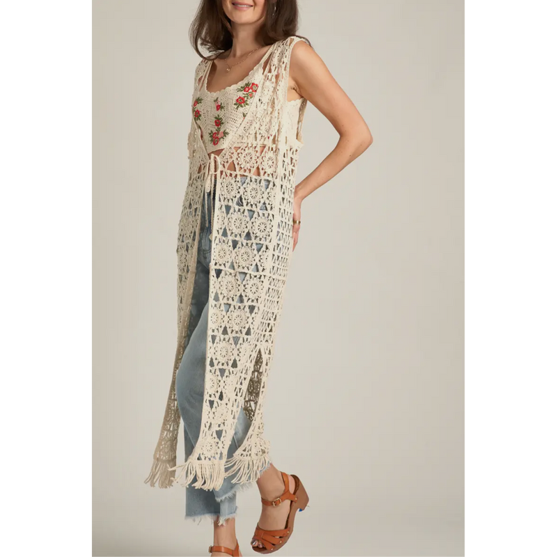 Daisy Jones Crochet Vest