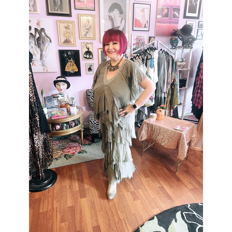 Downton Abbey Silk Maxi Dress-Womens-Eclectic-Boutique-Clothing-for-Women-Online-Hippie-Clothes-Shop