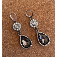 Gray Teardrop Earrings-Womens-Eclectic-Boutique-Clothing-for-Women-Online-Hippie-Clothes-Shop