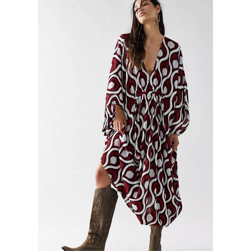 Greek Isles Caftan-One size-Womens-Eclectic-Boutique-Clothing-for-Women-Online-Hippie-Clothes-Shop