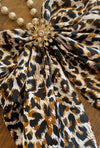 Leopard Bow on Pearl Necklace-Womens-Eclectic-Boutique-Clothing-for-Women-Online-Hippie-Clothes-Shop