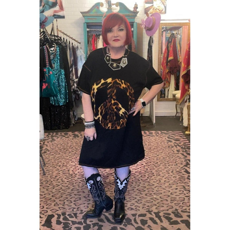 Leopard Peace Sign Dress-Womens-Eclectic-Boutique-Clothing-for-Women-Online-Hippie-Clothes-Shop