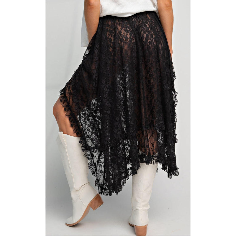 Lucky Star Lace Skirt-Womens-Eclectic-Boutique-Clothing-for-Women-Online-Hippie-Clothes-Shop