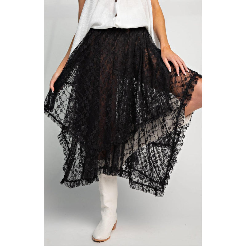 Lucky Star Lace Skirt-Womens-Eclectic-Boutique-Clothing-for-Women-Online-Hippie-Clothes-Shop
