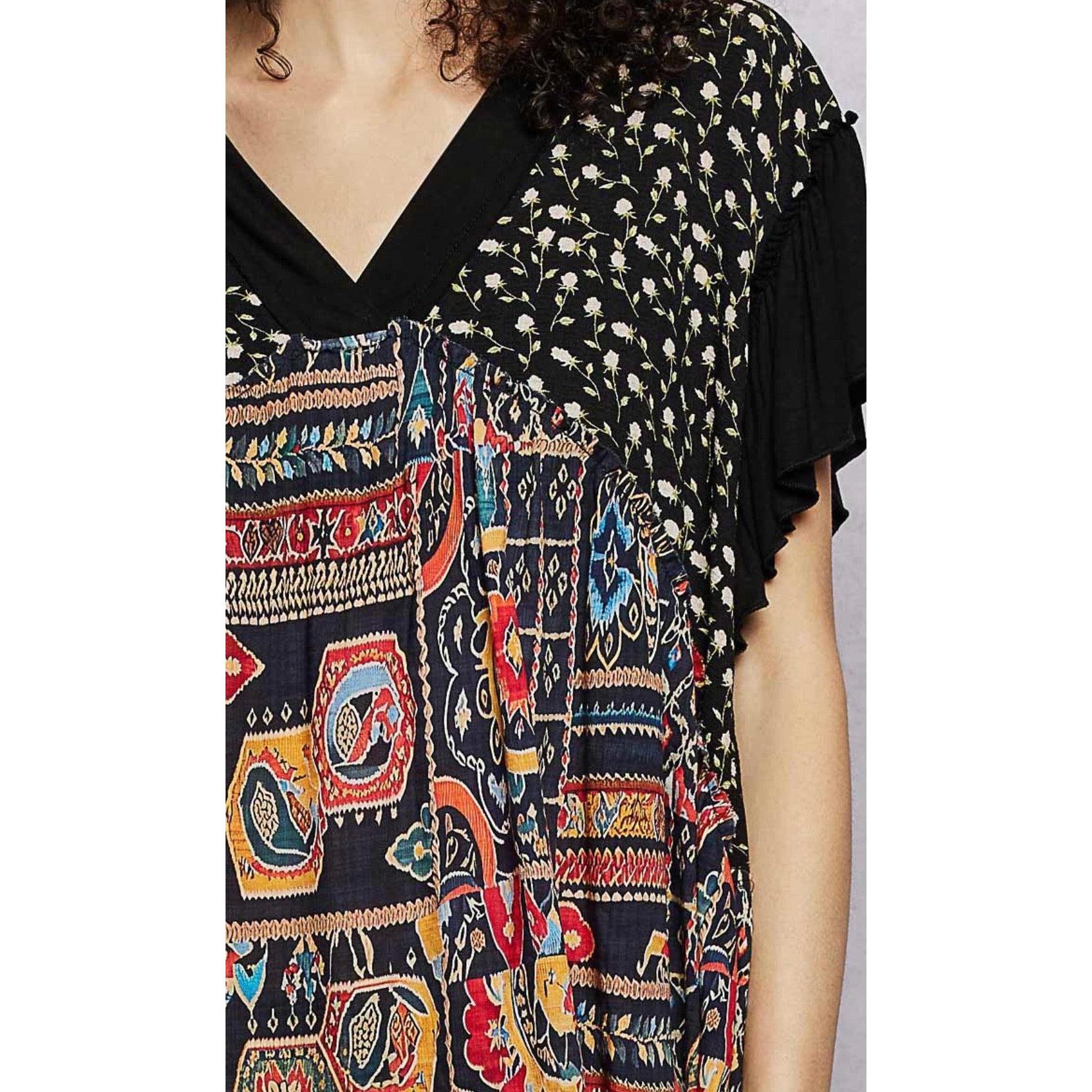 Mid century Modern Tunic-Womens-Eclectic-Boutique-Clothing-for-Women-Online-Hippie-Clothes-Shop