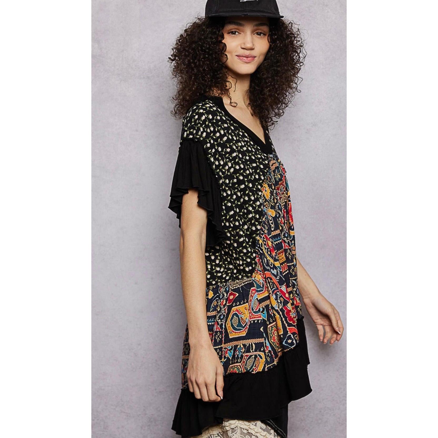 Mid century Modern Tunic-Womens-Eclectic-Boutique-Clothing-for-Women-Online-Hippie-Clothes-Shop