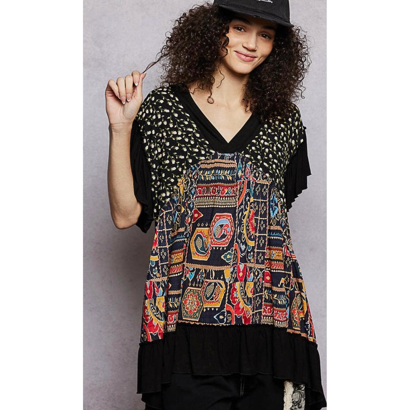 Mid century Modern Tunic-Womens-Eclectic-Boutique-Clothing-for-Women-Online-Hippie-Clothes-Shop