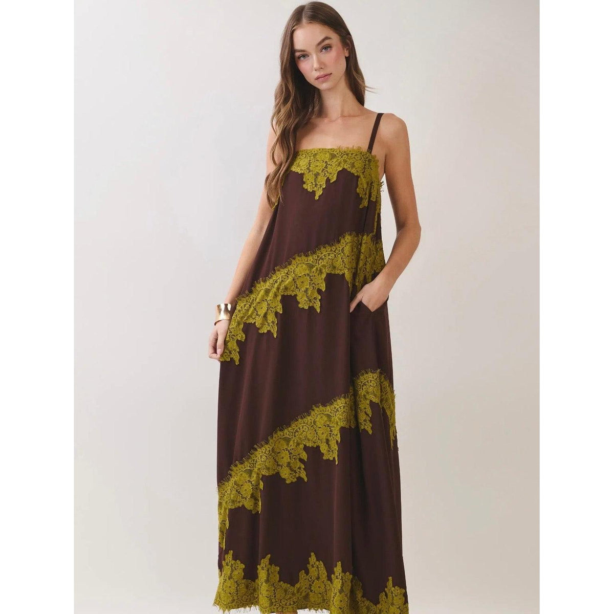 Mossy Meadows Lace Trim Maxi Dress-Womens-Eclectic-Boutique-Clothing-for-Women-Online-Hippie-Clothes-Shop