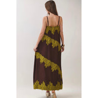 Mossy Meadows Lace Trim Maxi Dress-Womens-Eclectic-Boutique-Clothing-for-Women-Online-Hippie-Clothes-Shop