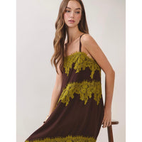 Mossy Meadows Lace Trim Maxi Dress-Womens-Eclectic-Boutique-Clothing-for-Women-Online-Hippie-Clothes-Shop