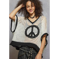 Peace Sign Shirt-Womens-Eclectic-Boutique-Clothing-for-Women-Online-Hippie-Clothes-Shop