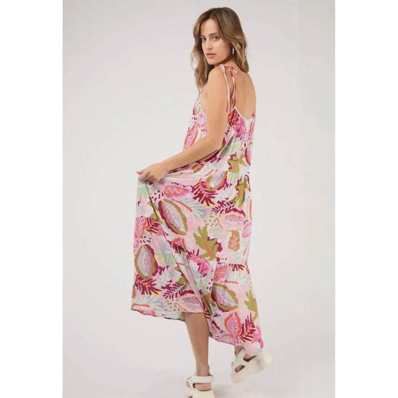 Pink Aloha Maxi Dress-Womens-Eclectic-Boutique-Clothing-for-Women-Online-Hippie-Clothes-Shop