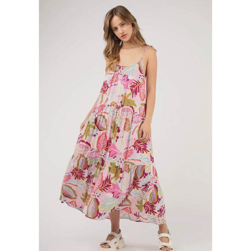 Pink Aloha Maxi Dress-Womens-Eclectic-Boutique-Clothing-for-Women-Online-Hippie-Clothes-Shop