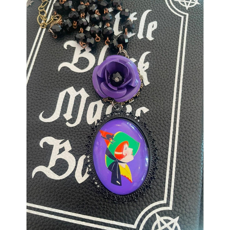 Purple Witch Necklace-Womens-Eclectic-Boutique-Clothing-for-Women-Online-Hippie-Clothes-Shop