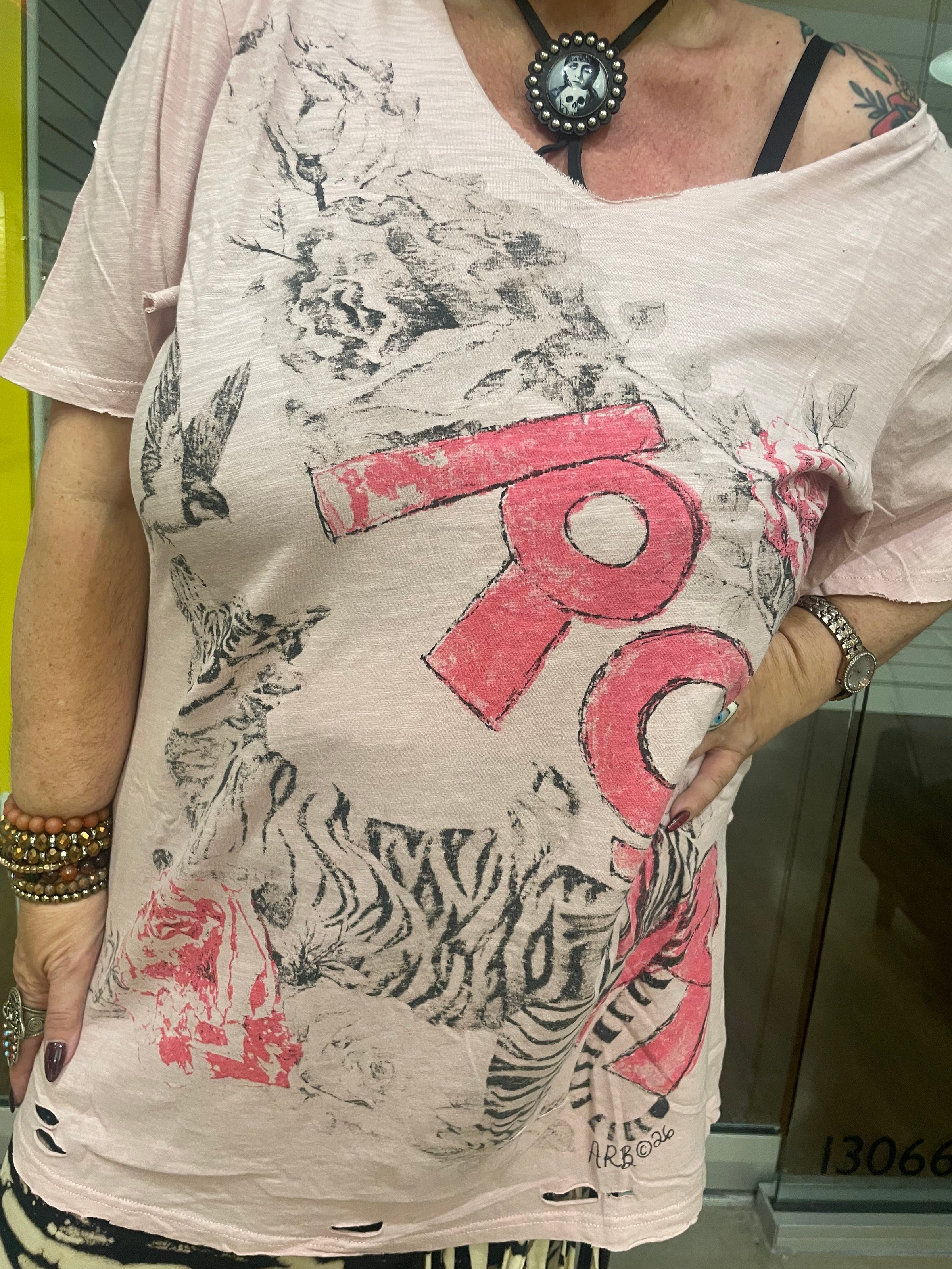 Rare Bird Roar Shirt-Womens-Eclectic-Boutique-Clothing-for-Women-Online-Hippie-Clothes-Shop