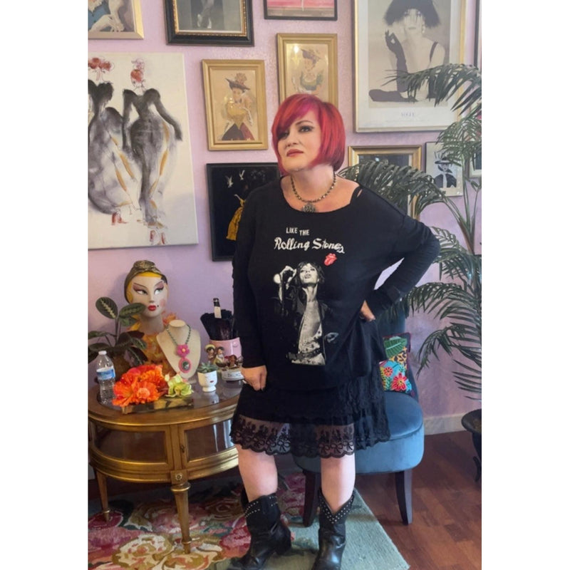 Rolling Stones Shirt-Womens-Eclectic-Boutique-Clothing-for-Women-Online-Hippie-Clothes-Shop