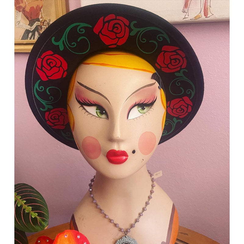 Rose Crown Fedora-Womens-Eclectic-Boutique-Clothing-for-Women-Online-Hippie-Clothes-Shop