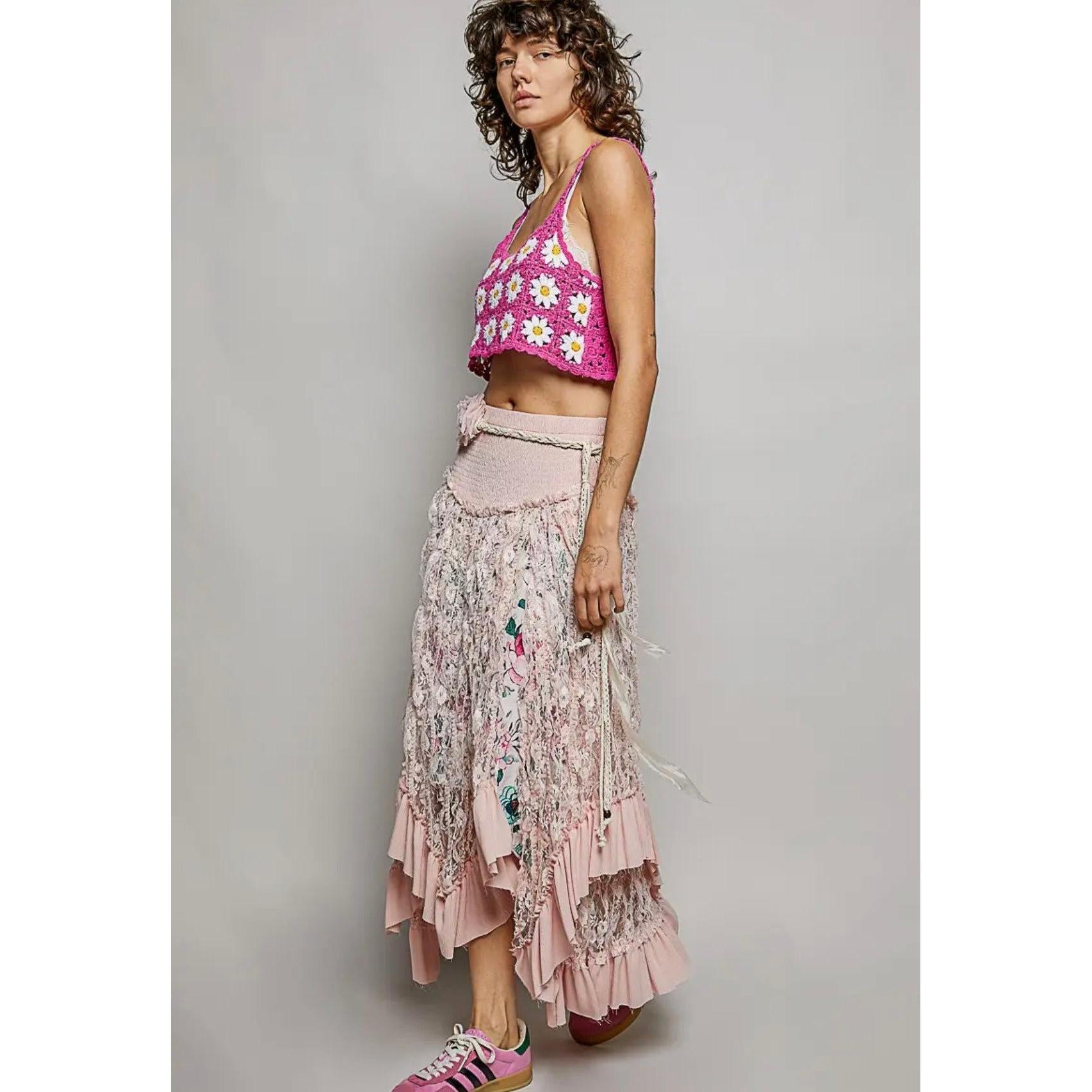 Rose Garden Lace Skirt-Womens-Eclectic-Boutique-Clothing-for-Women-Online-Hippie-Clothes-Shop