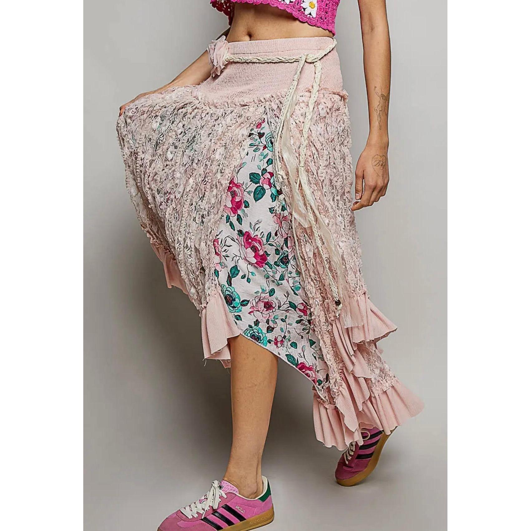 Rose Garden Lace Skirt-Womens-Eclectic-Boutique-Clothing-for-Women-Online-Hippie-Clothes-Shop