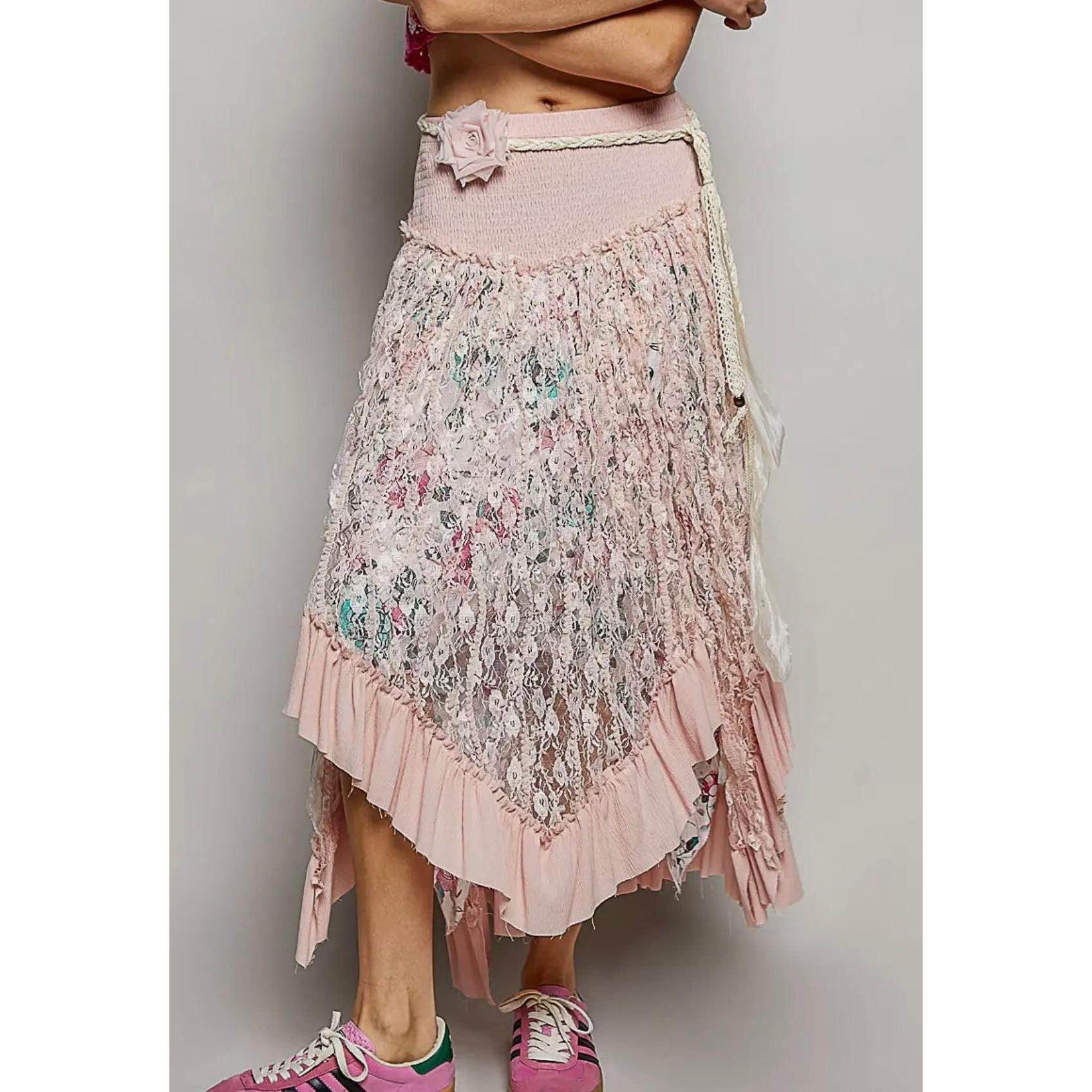 Rose Garden Lace Skirt-Womens-Eclectic-Boutique-Clothing-for-Women-Online-Hippie-Clothes-Shop
