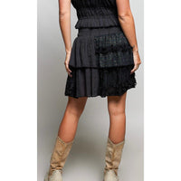Ruffled Mini Skirt-Womens-Eclectic-Boutique-Clothing-for-Women-Online-Hippie-Clothes-Shop